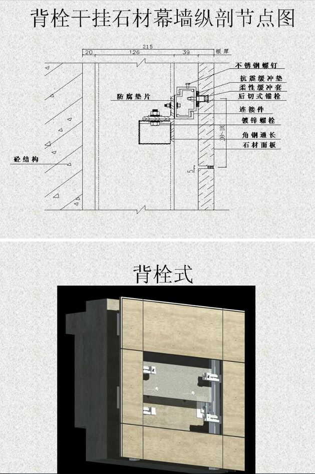 干掛石材（砂巖、花崗石）